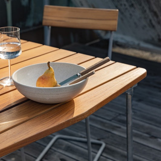 B31 84 Gartenesstisch klappbar 92x84cm Teak