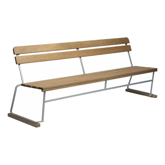 5 Gartenbank 204x77cm Eiche