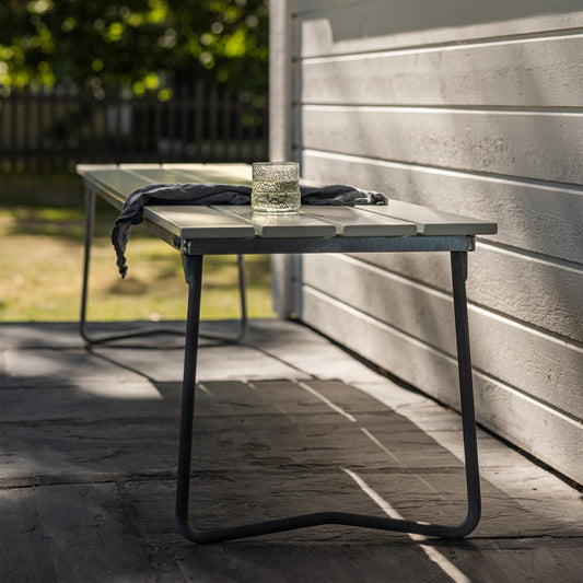 9 Gartenbank klappbar 170x40cm Eiche