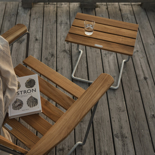 A3 Garten Fußhocker Teak