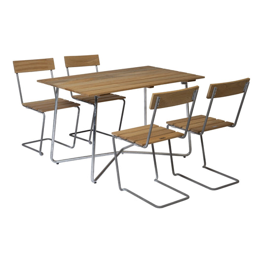B25A 120 Gartenesstisch 120x70cm Teak