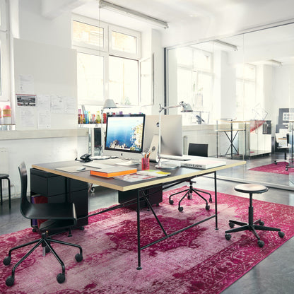 Mr. Round Drehhocker höhenverstellbar Schwarz