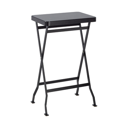 Flip Gartenbeistelltisch klappbar Schwarz