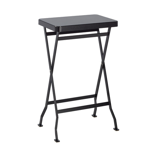 Flip Gartenbeistelltisch klappbar Schwarz