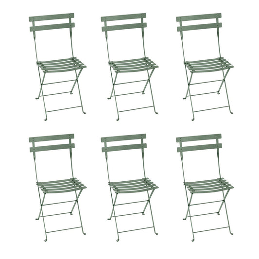Bistro Metall Klappstuhl 6er Set Kaktus
