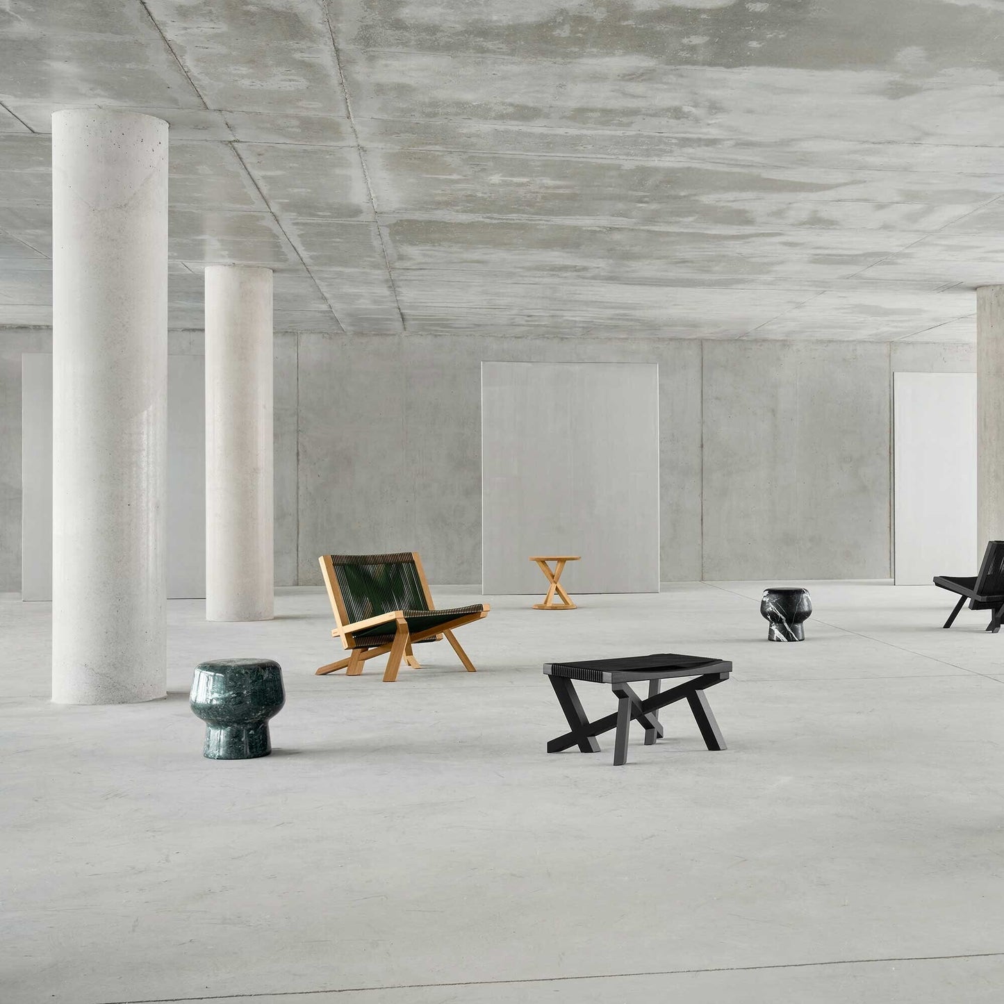 Corker No.1 Hocker Marmor Natur