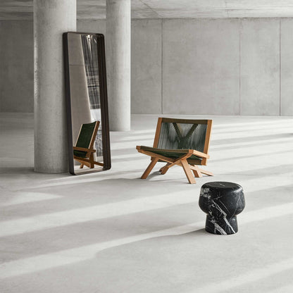 Corker No.1 Hocker Marmor Schwarz