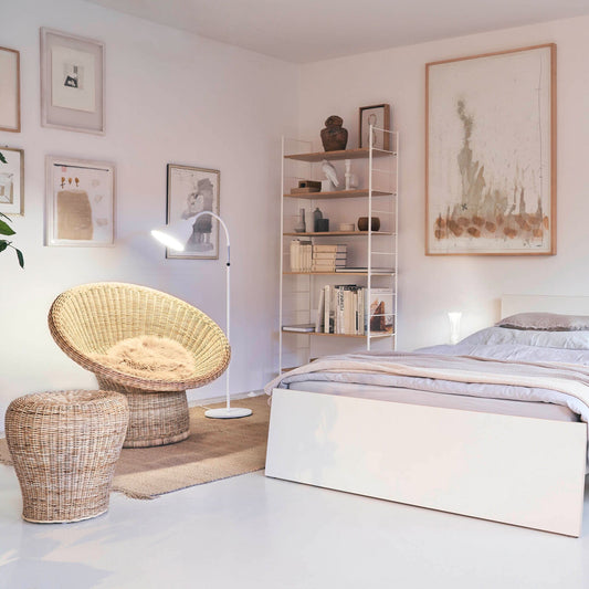 E14 Rattanhocker Natur