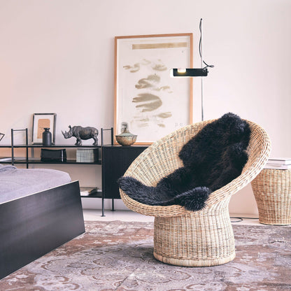 E14 Rattanhocker Natur