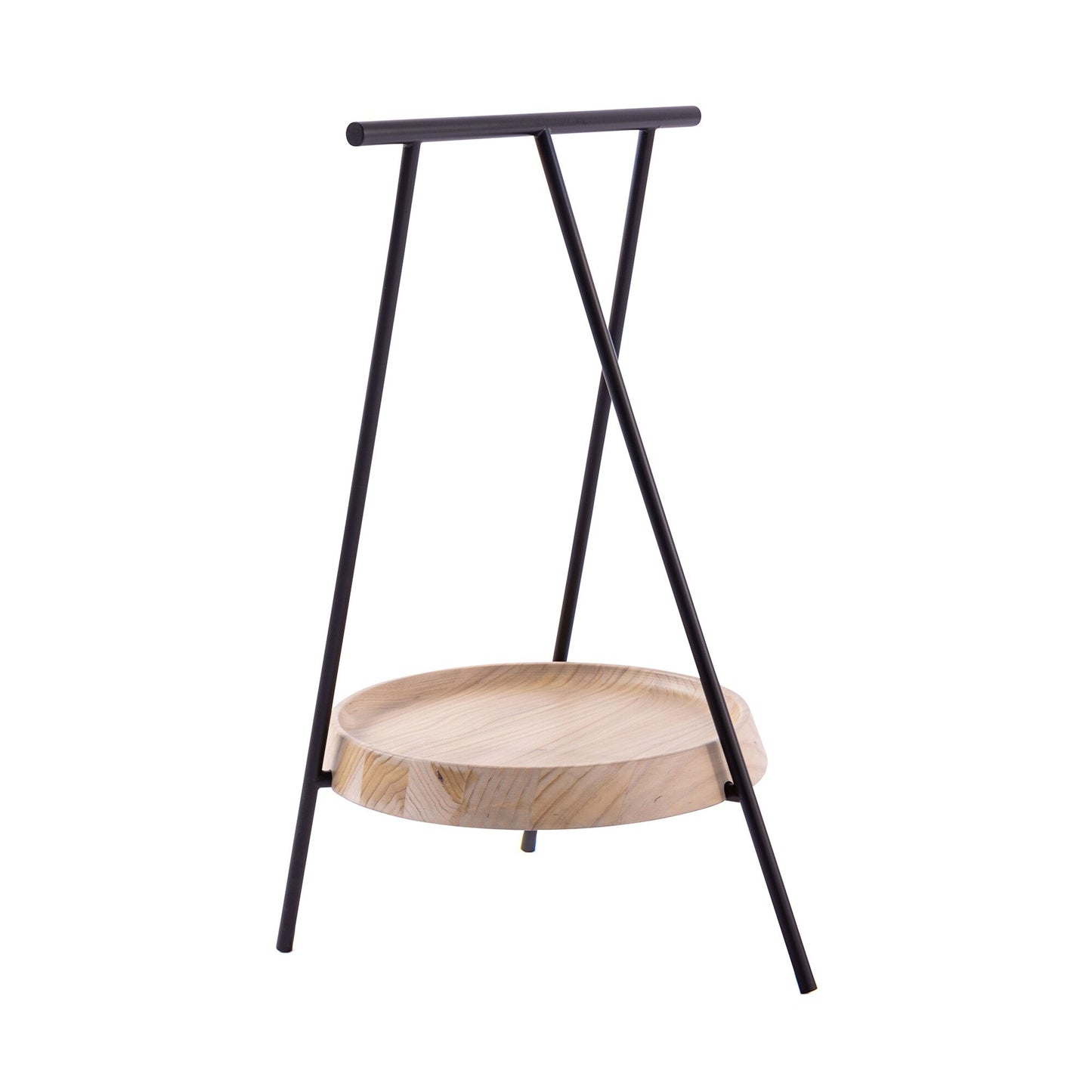 Pinch Beistelltisch rund Schwarz