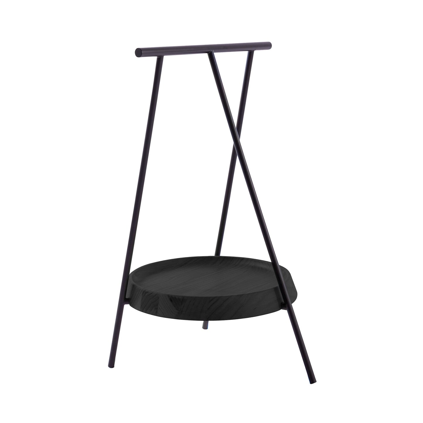 Pinch Beistelltisch rund Schwarz