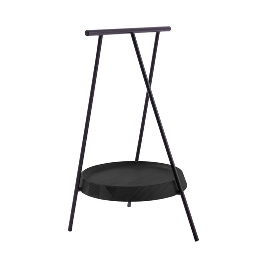 Pinch Beistelltisch rund Schwarz