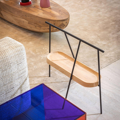 Pinch Beistelltisch länglich Schwarz