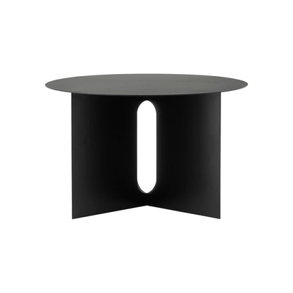 Androgyne Beistelltisch Stahl Ø 63cm Schwarz