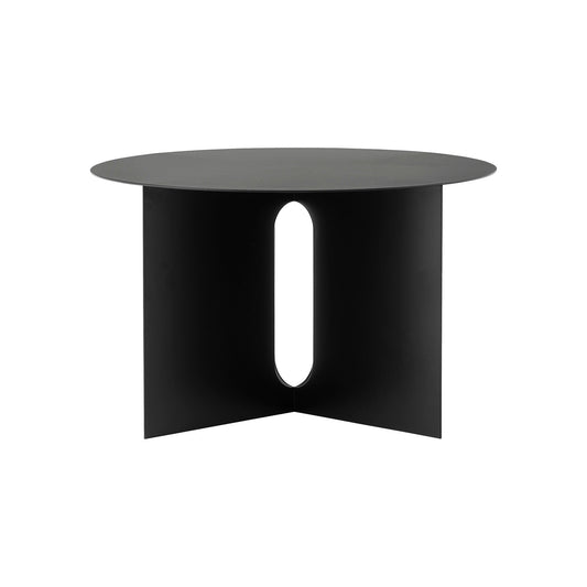 Androgyne Beistelltisch Stahl Ø 63cm Schwarz