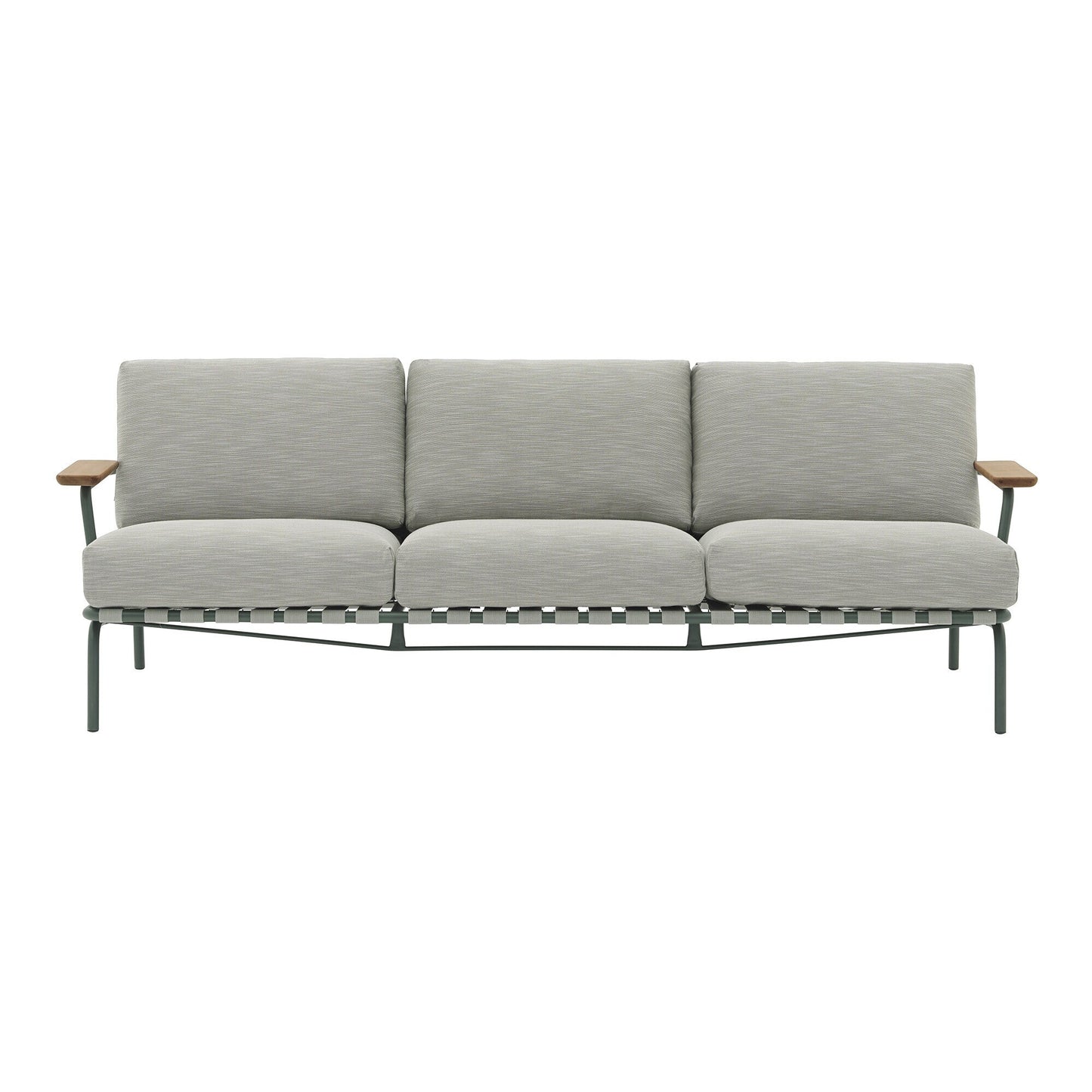 Settle Outdoor 3-Sitzer Sofa Dunkelgrün