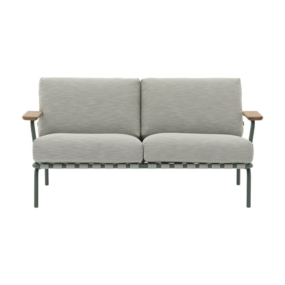 Settle Outdoor 2-Sitzer Sofa Dunkelgrün