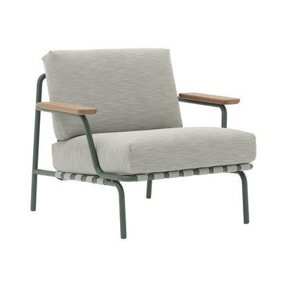 Settle Outdoor Lounge Chair Dunkelgrün