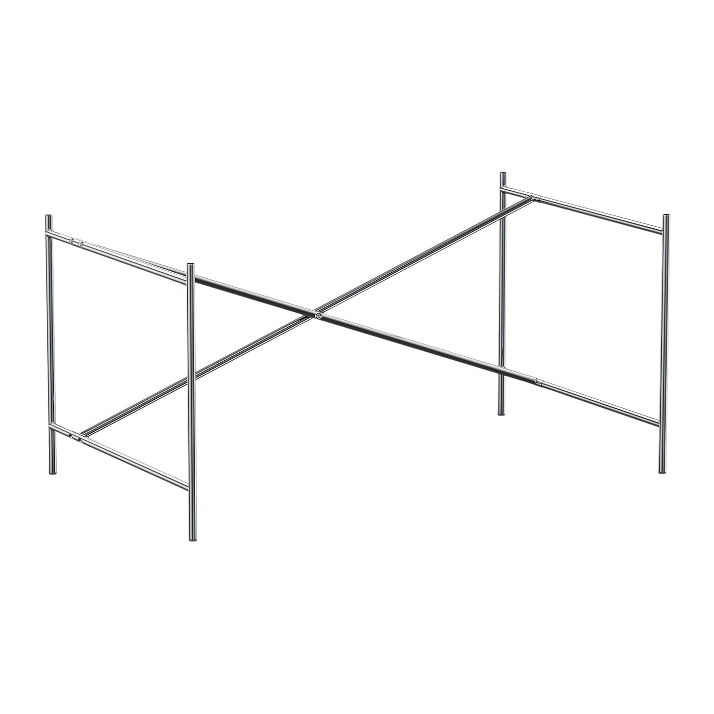 Eiermann 2 Tischgestell 135x78x66cm exzentrisch Schwarz