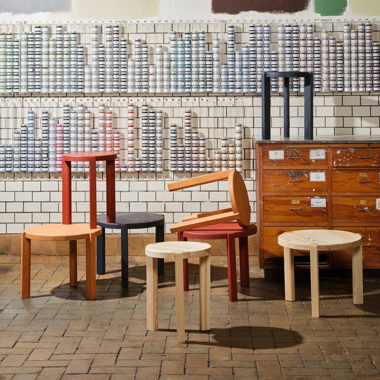 D108 Ragnesminde Couchtisch Ø 48cm Schwarz