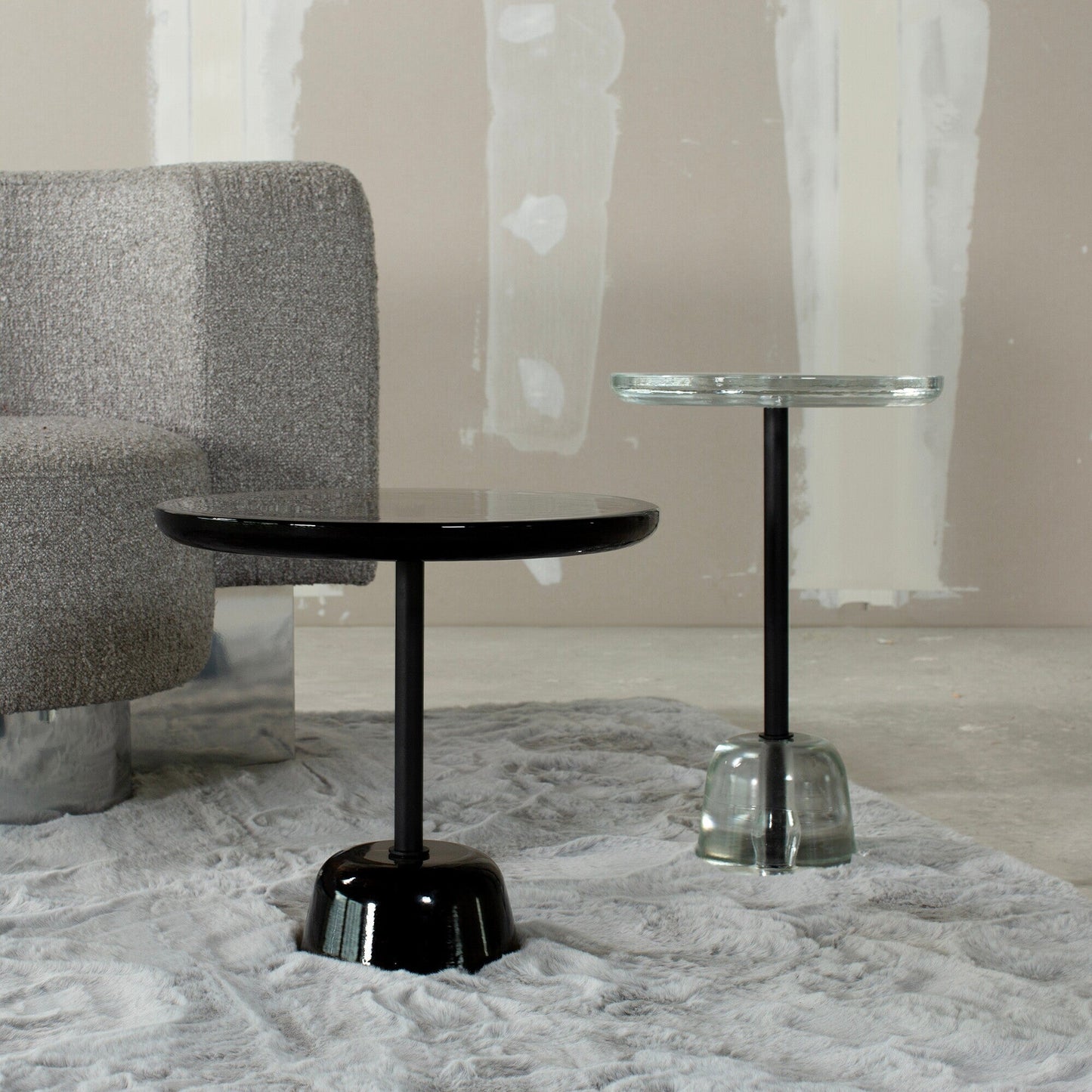 Pina Beistelltisch H 42cm Hellgrau