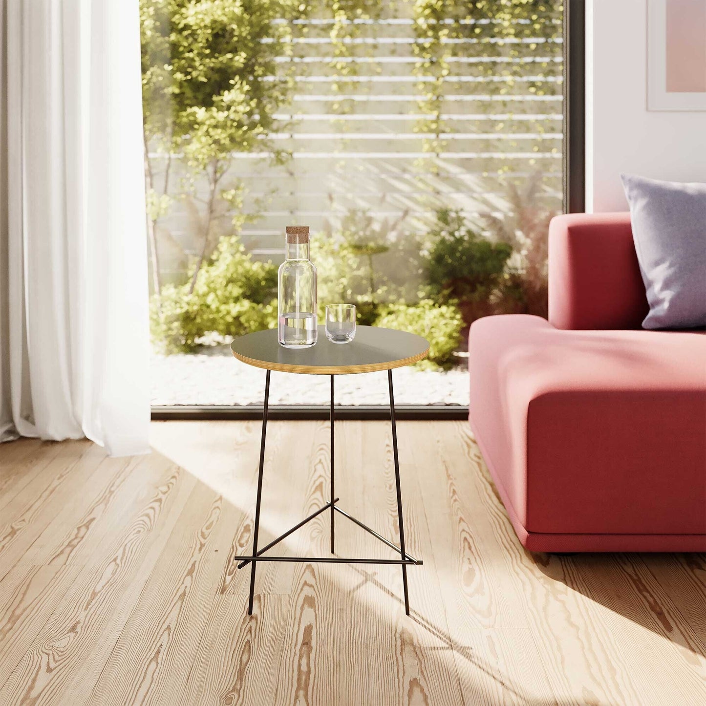 Echo Beistelltisch hoch Schwarz