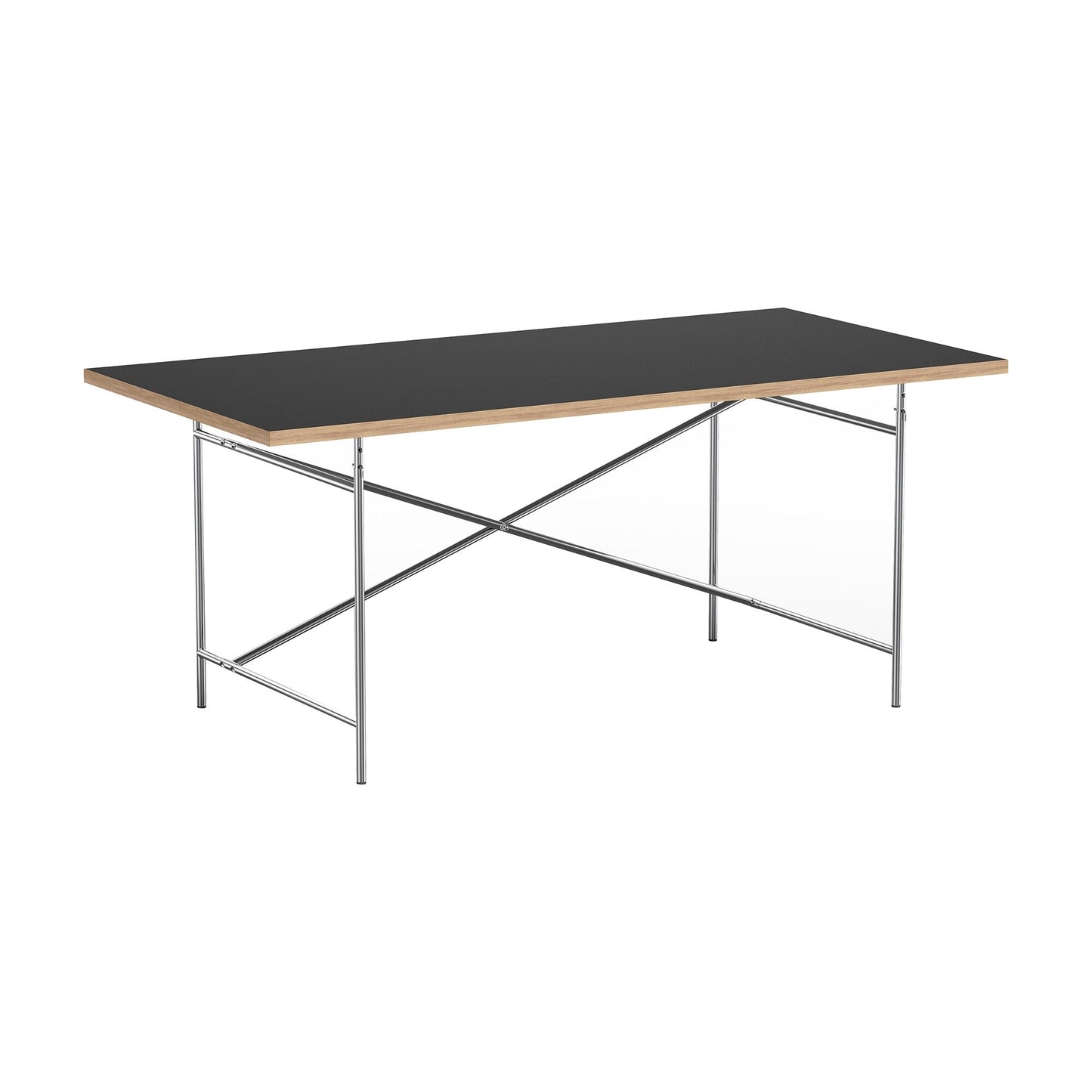 Eiermann 2 Tisch 160x90x66cm Gestell exzentrisch 100x78cm Schwarz