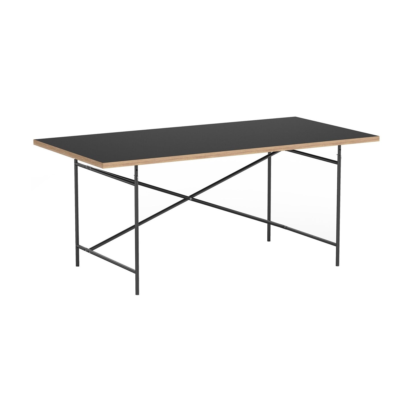 Eiermann 2 Tisch 160x90x66cm Gestell exzentrisch 100x66cm Schwarz