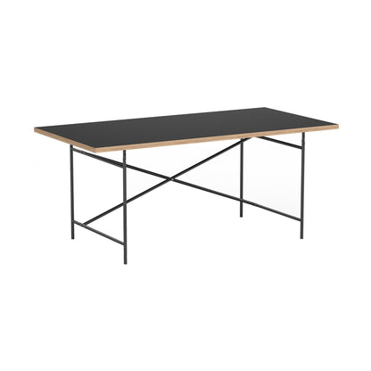 Eiermann 2 Tisch 160x80x66cm Gestell exzentrisch 135x66cm Schwarz
