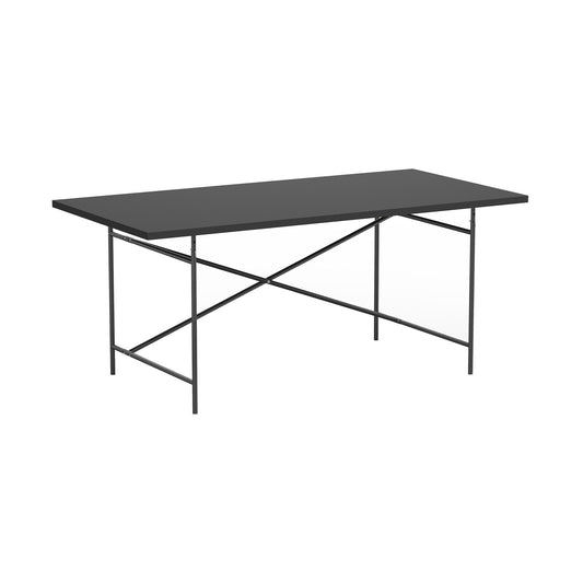 Eiermann 2 Tisch 160x80x66cm Gestell exzentrisch 135x66cm Schwarz
