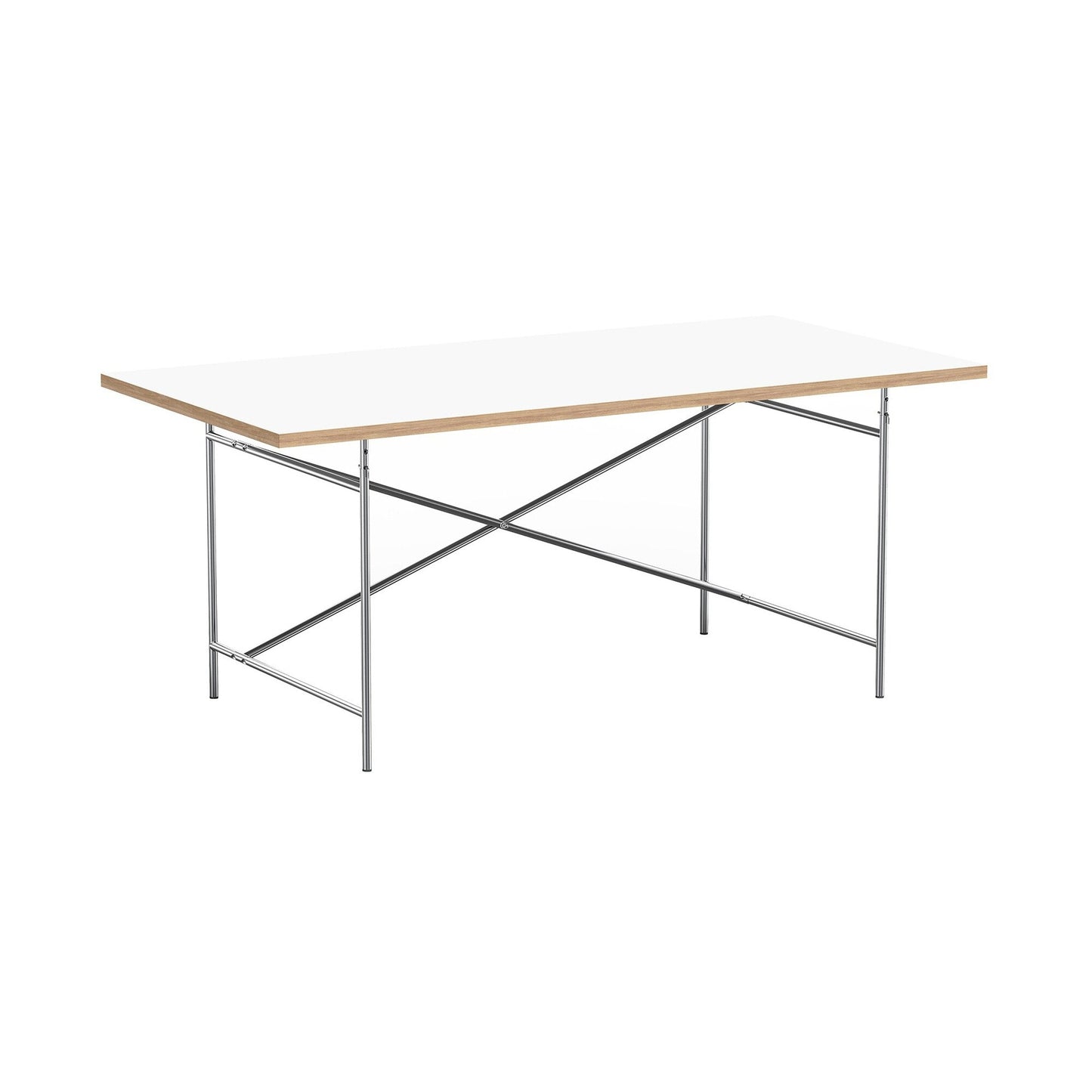 Eiermann 2 Tisch 160x80x66cm Gestell exzentrisch 135x78cm Weiß