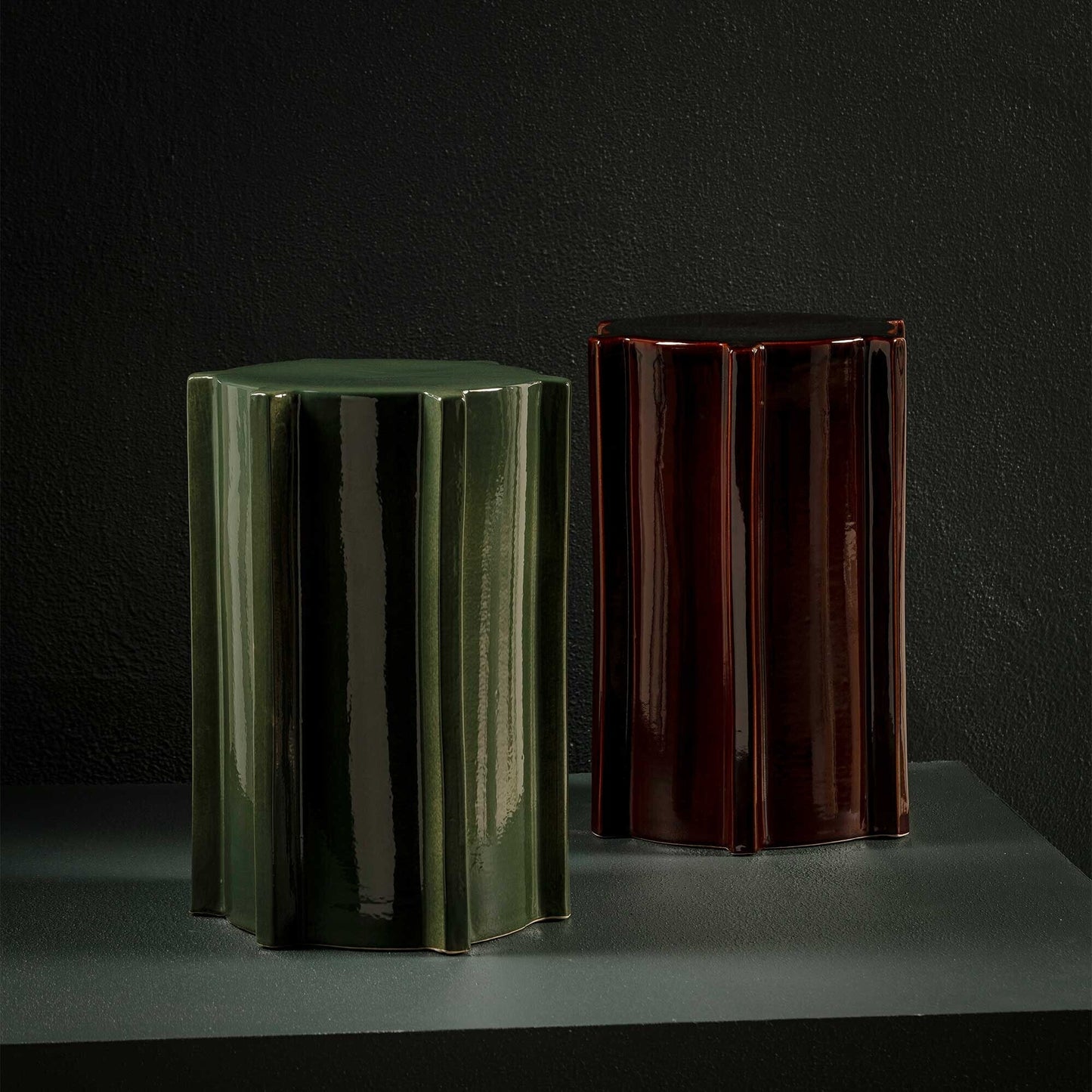 Pawn Beistelltisch Ø 31,1cm Dunkelgrün