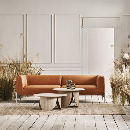 Peyote Couchtisch HxØ 45x80cm Weiß