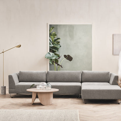 Peyote Couchtisch HxØ 35x80cm Weiß