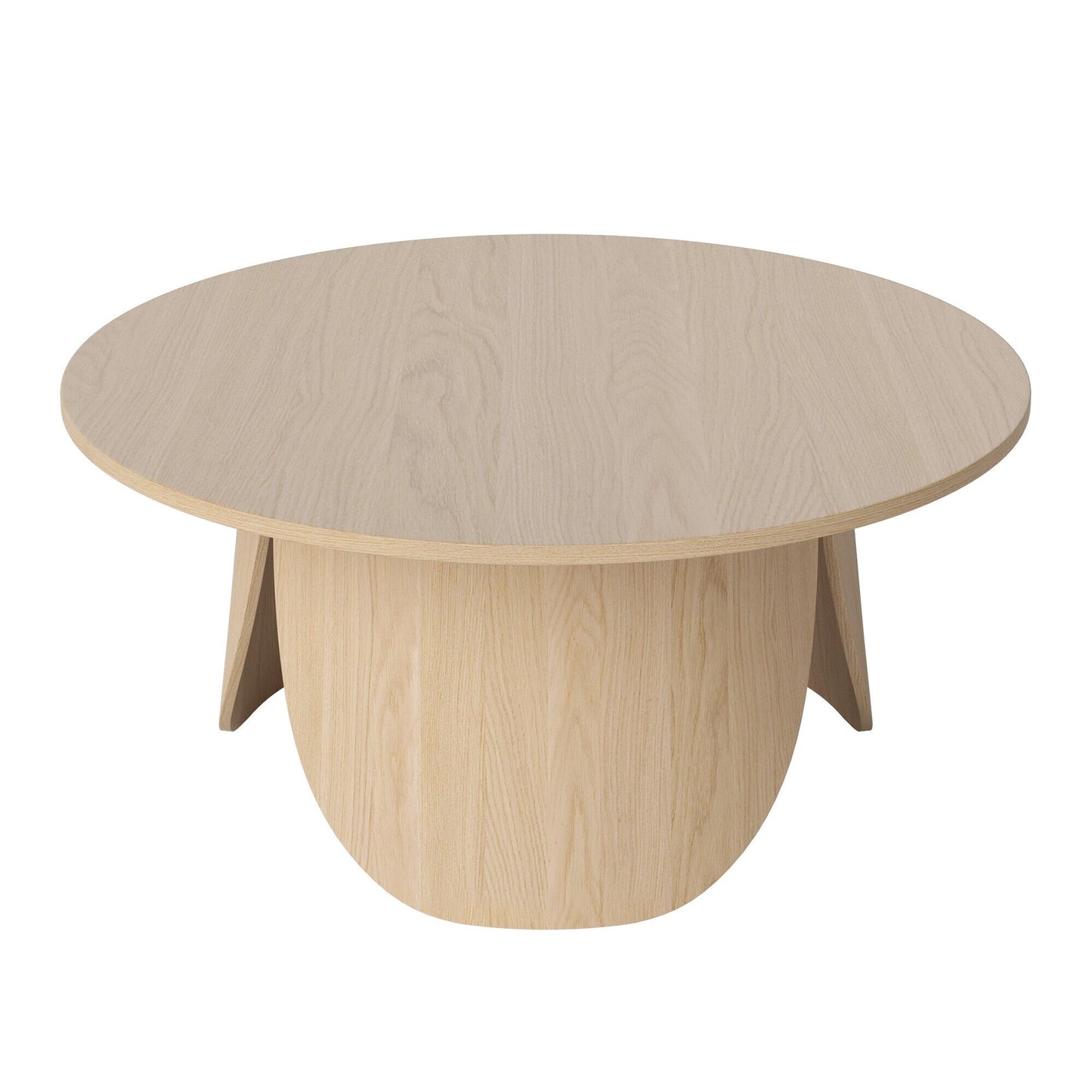 Peyote Couchtisch HxØ 35x80cm Weiß