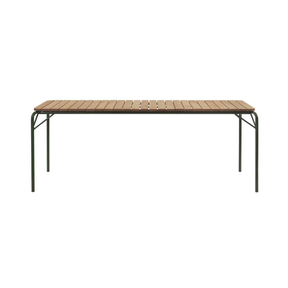 Vig Gartentisch Holz 90x200cm Dunkelgrün