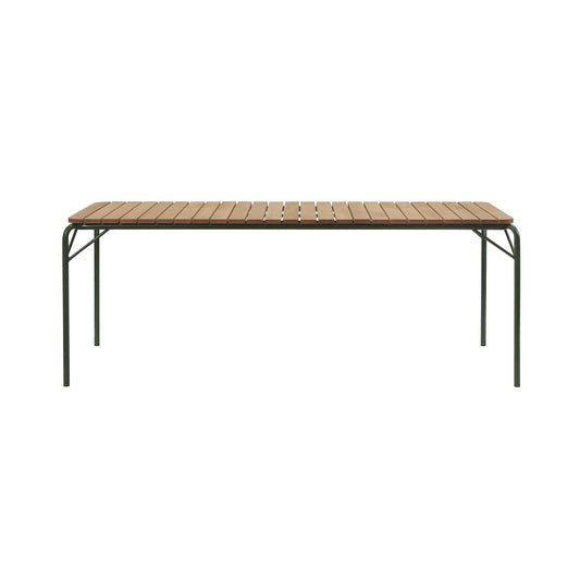 Vig Gartentisch Holz 90x200cm Dunkelgrün