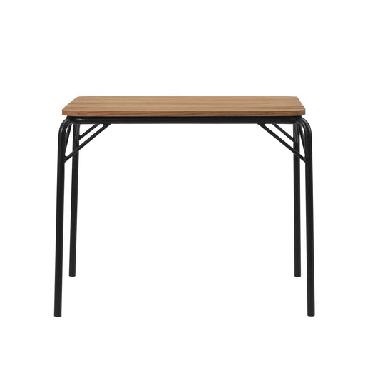 Vig Gartentisch Holz 80x90cm Schwarz