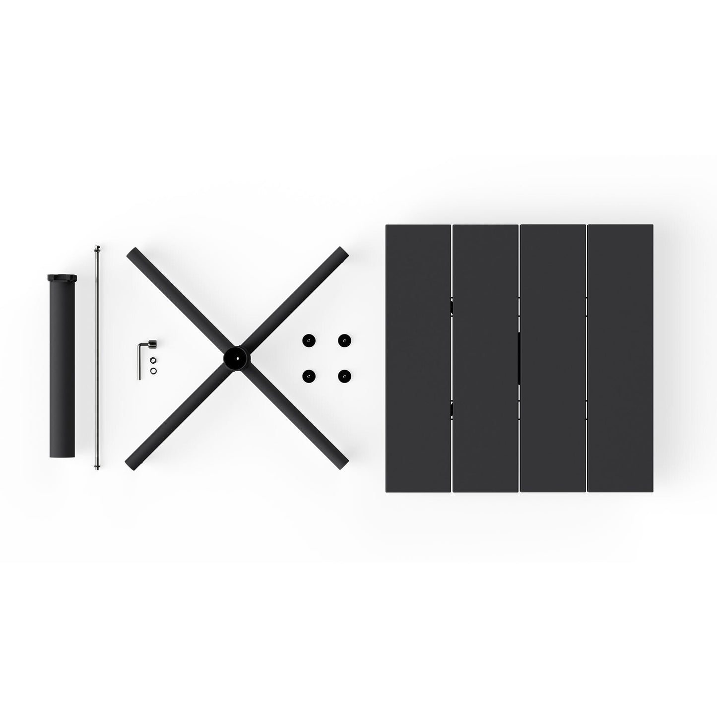 Exklusive Edition Fred's Gartentisch 80x80cm Mochaccino