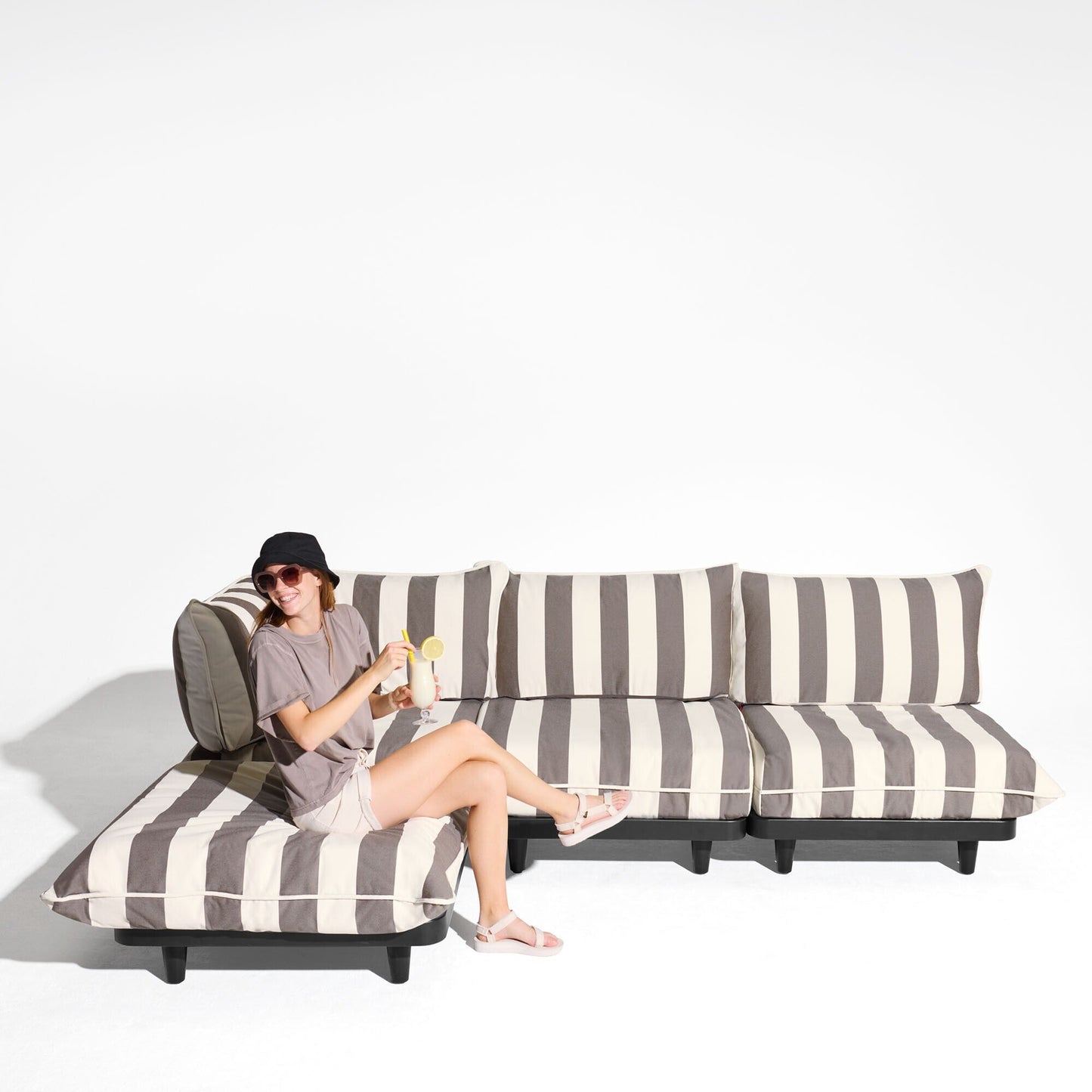 Paletti Outdoor Loungesofa Set Large Links Weiß