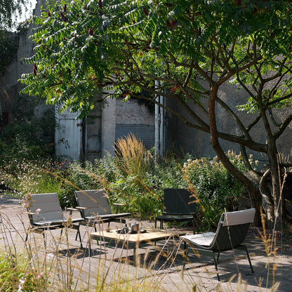 Ville AV45 Outdoor Lounge Chair mit Armlehnen Schwarz