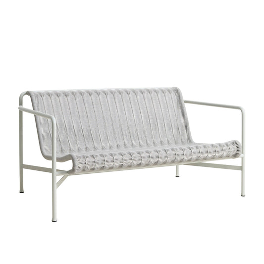 Palissade Cord Lounge Sofa Weiß