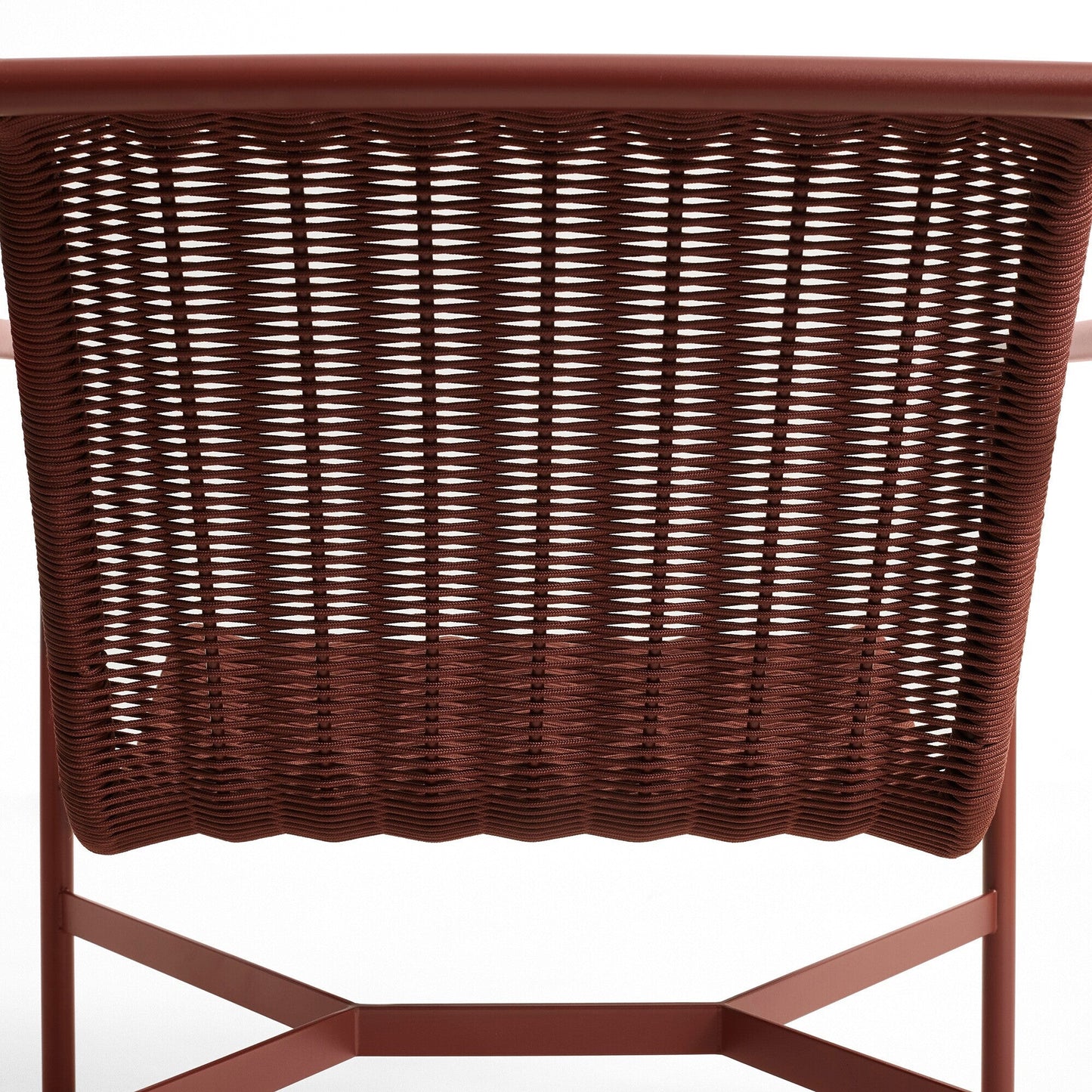 Palissade Cord Lounge Chair Low Weiß