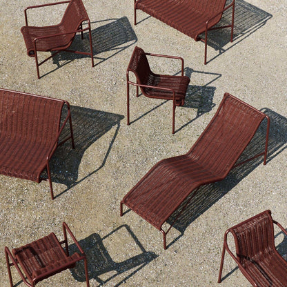 Palissade Cord Lounge Chair Low Schwarz