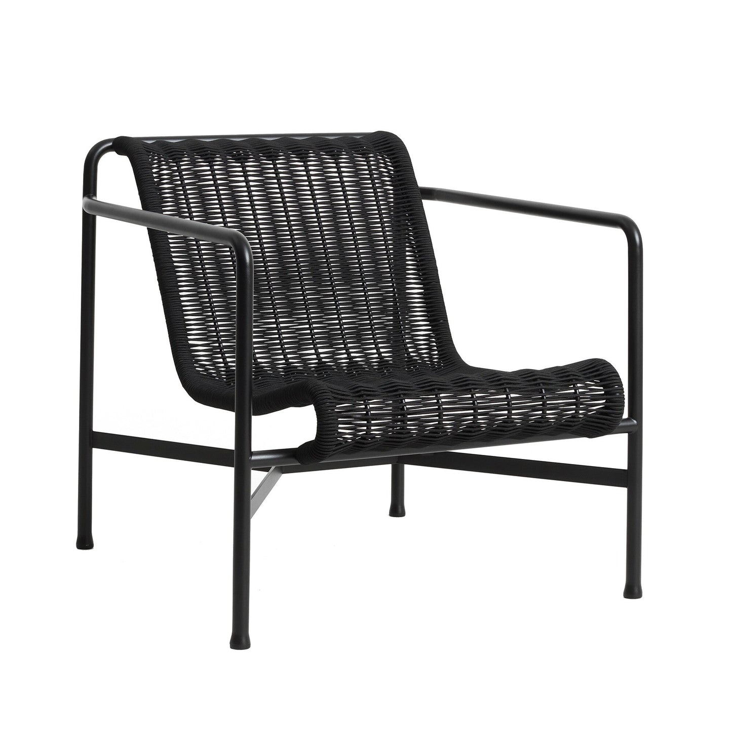 Palissade Cord Lounge Chair Low Weiß