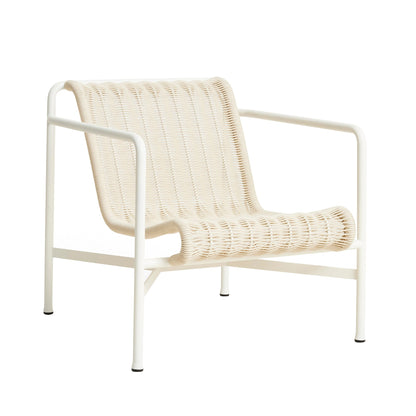 Palissade Cord Lounge Chair Low Weiß