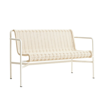 Palissade Cord Dining Bench Weiß