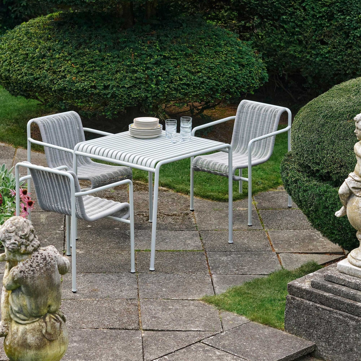 Palissade Cord Dining Chair Himmelgrau