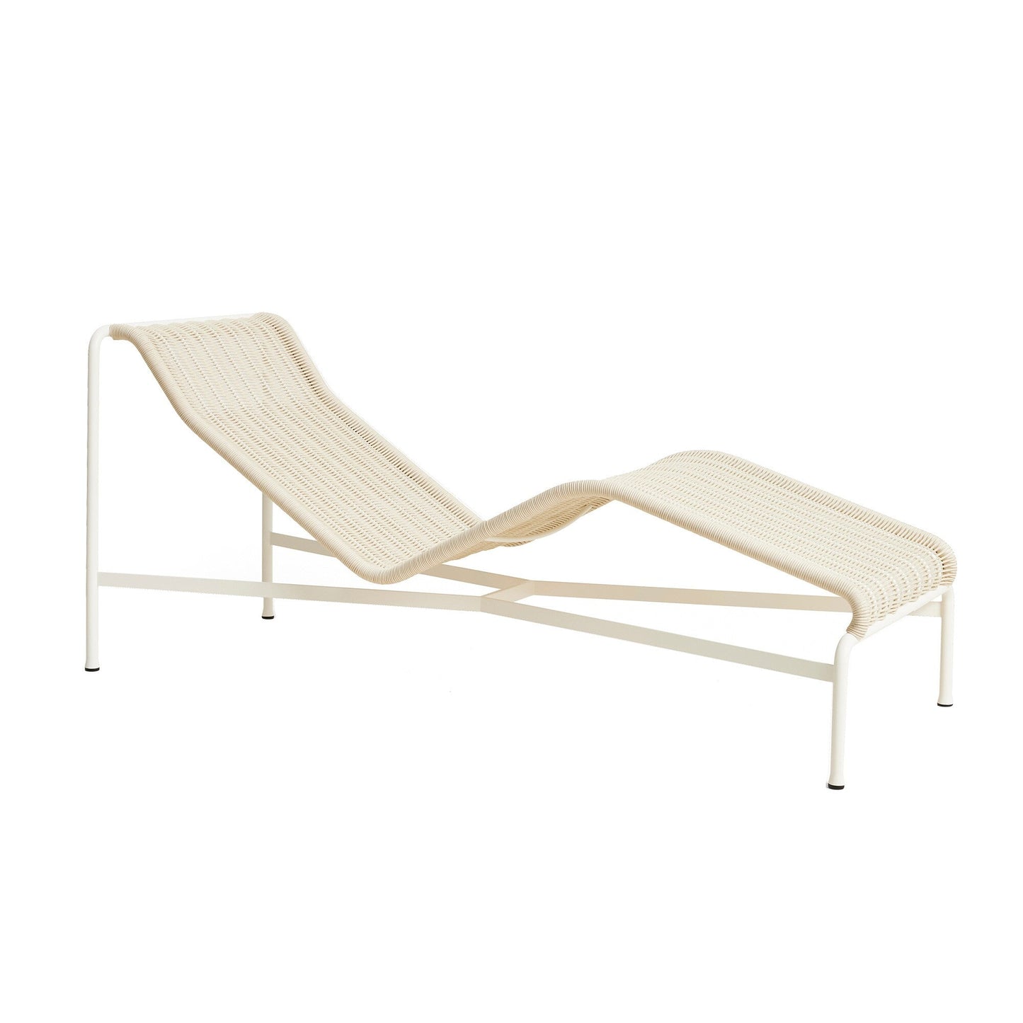 Palissade Cord Chaise Longue Schwarz