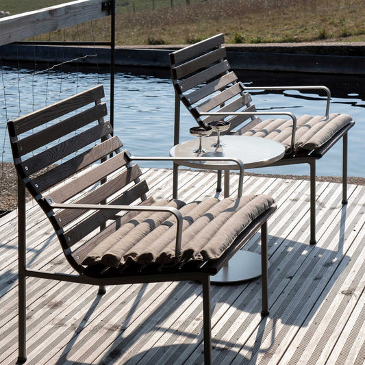 Traverse Lounge Gartenarmlehnstuhl Weiß